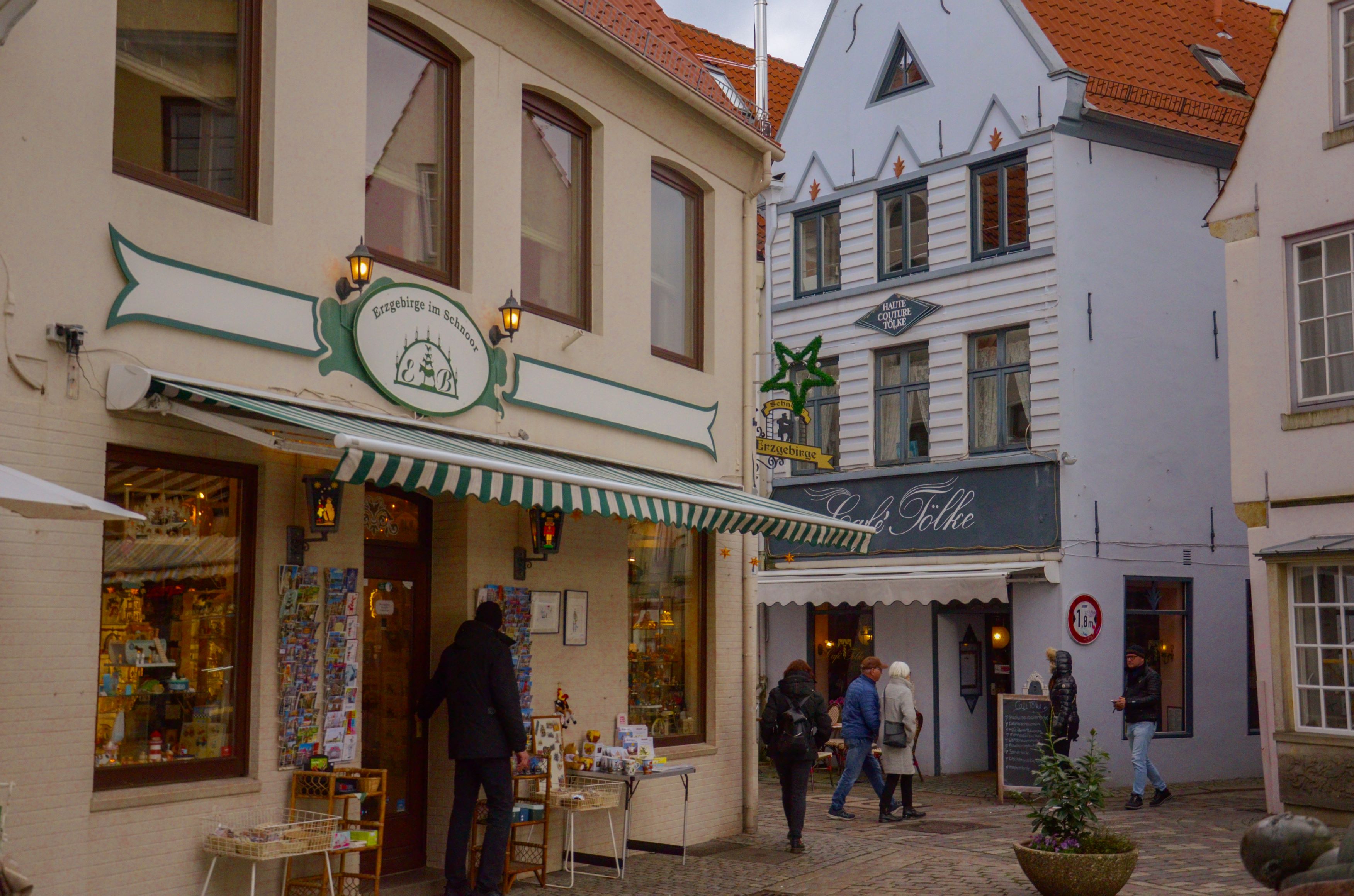 The historic Schnoor Quarter in Bremen