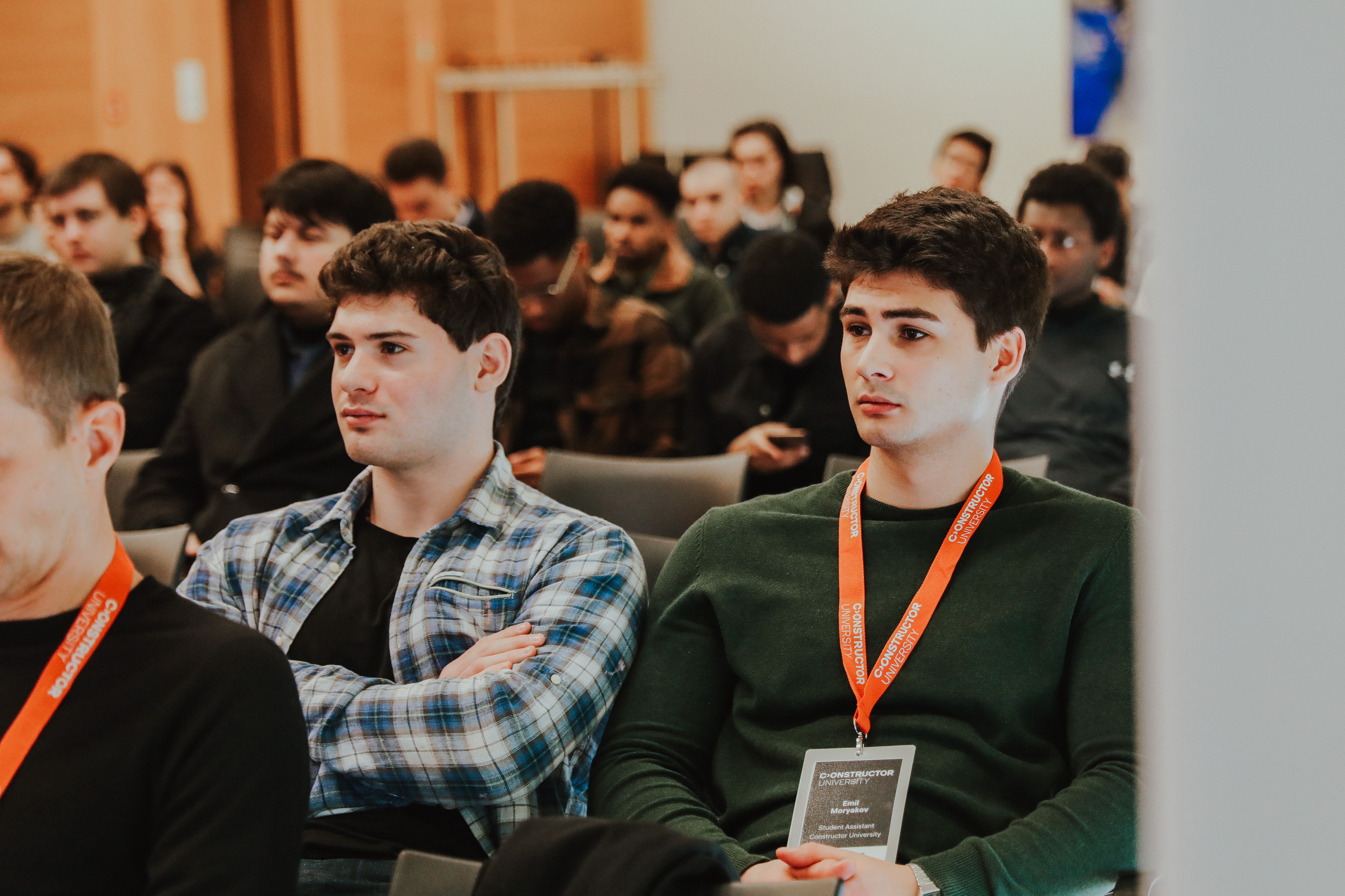 a picture of constructor university students at an event. 