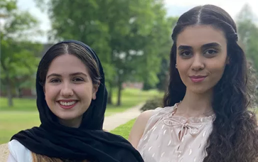 Maryam Mahjoub and Mobina Sharifi