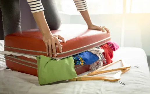 Packing Suitcase Travel Arrival