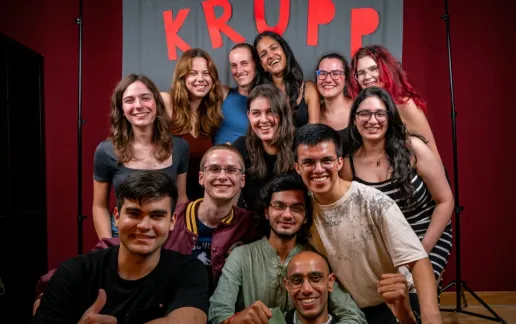 Krupp College Students at Social Night