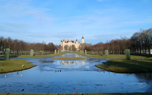 Schwerin Castle Park Entire View