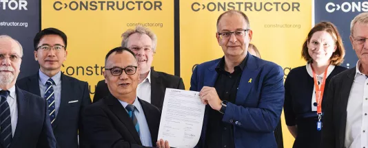 Representatives from Constructor University and University of Macau gathered in Bremen at Constructor University to sign an MoU for future cooperation. (Source: Constructor University)
