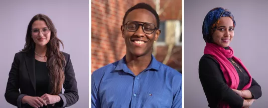 Denisa Checiu, Ronald Mtenga und Radwa Khalil