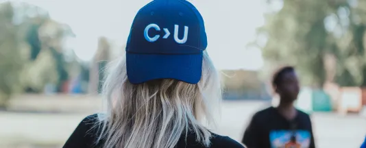 CU blue cap