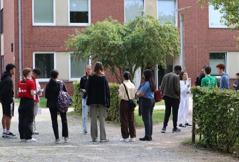 Students waiting