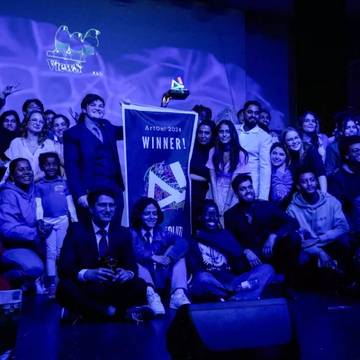 Mercator celebrating its victory at ArtOn