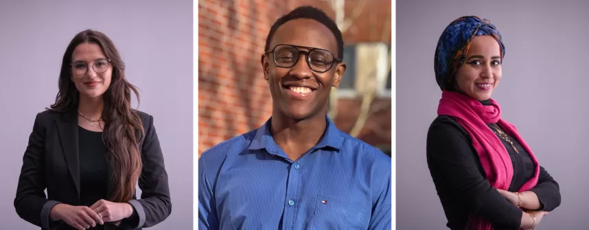 Denisa Checiu, Ronald Mtenga and Radwa Khalil