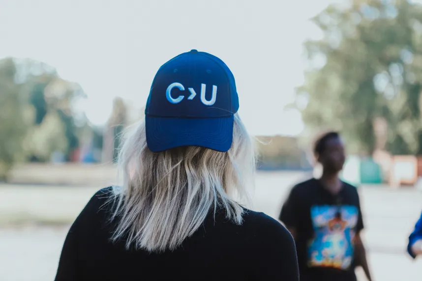 CU blue cap