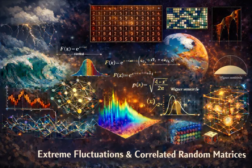 Extreme Fluctuations & Correlated Random Matrices