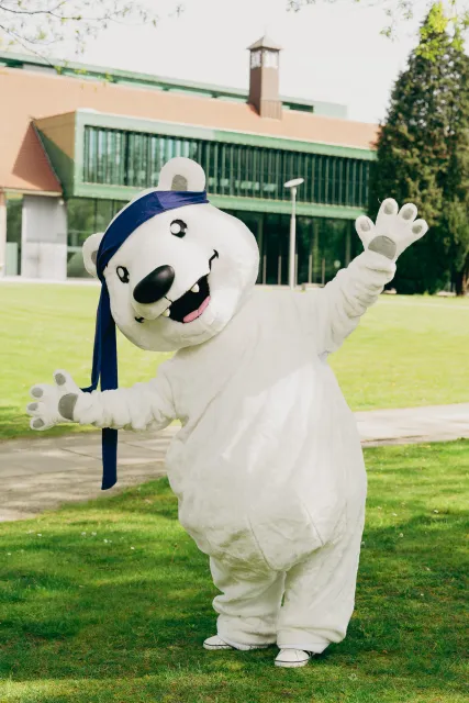 Polar Bear Mascot of Nordmetall College